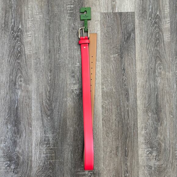 kate spade Accessories - NEW Kate Spade Women’s Genuine Leather Belt in Bright Pink - Size: XL